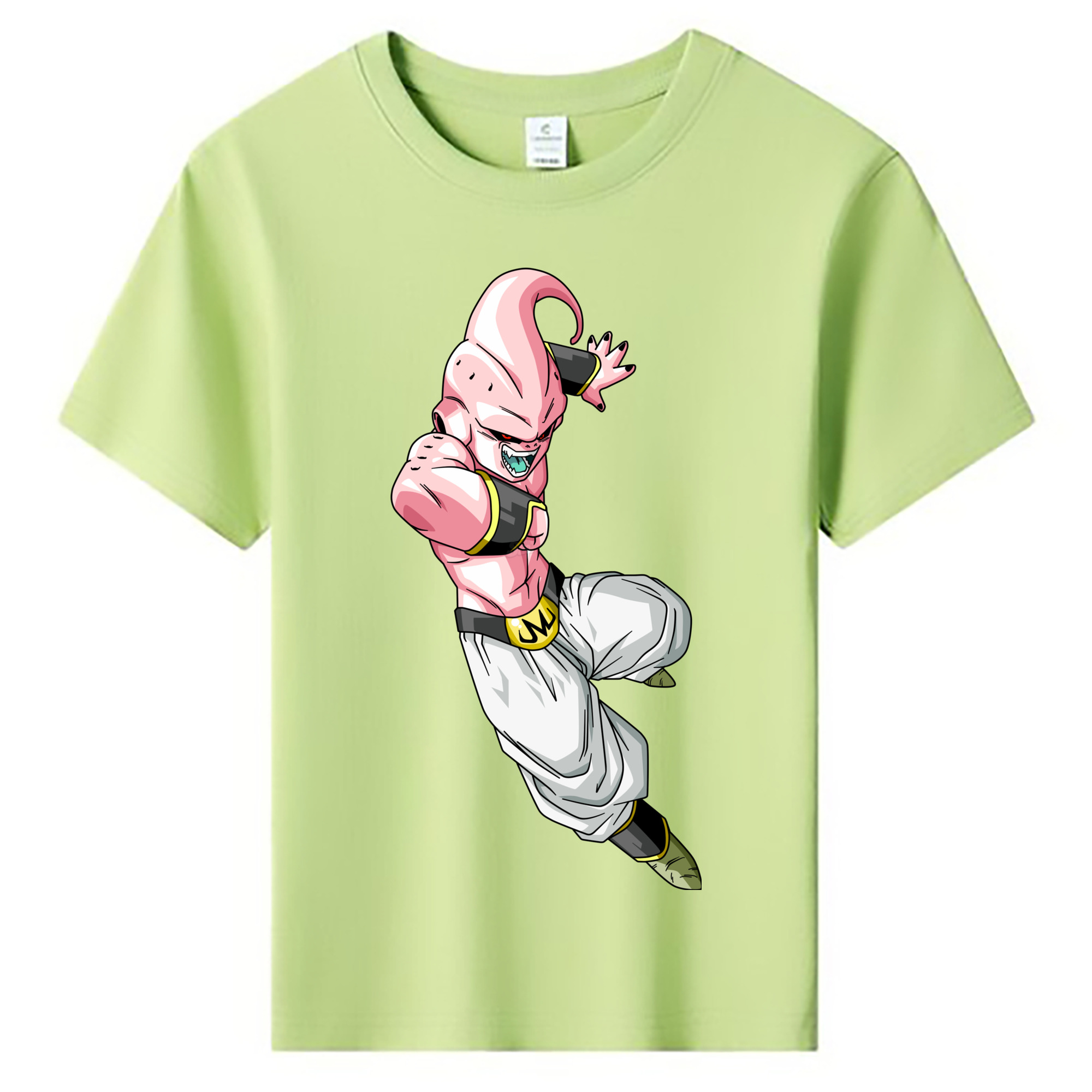 （画像用） ドラゴンボール 魔人ブウ DRAGON BALL Majin Buu 綿100％キッズTシャツ（フロントプリント）